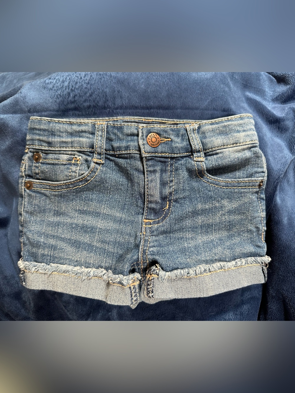 Lucky Brand Light Blue Denim shorts with Frayed Hem
